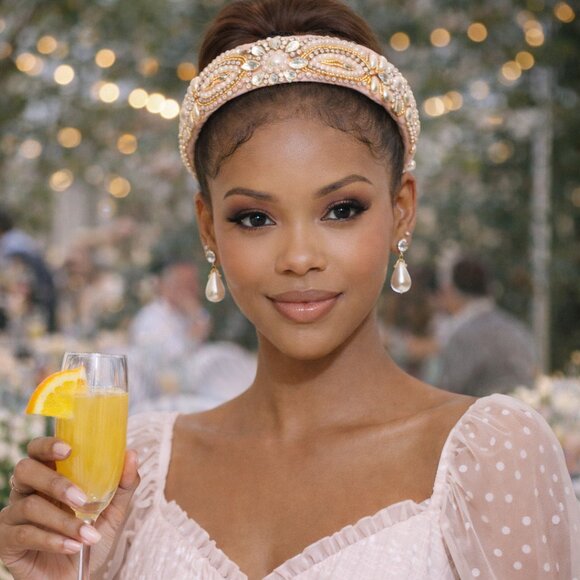 Luxury Pearl & Crystal Embellished Headband | Elegant Statement Hairpiece